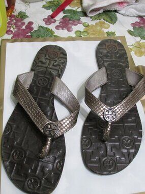 P3011-Tory Burch Thora Bronze Sandals